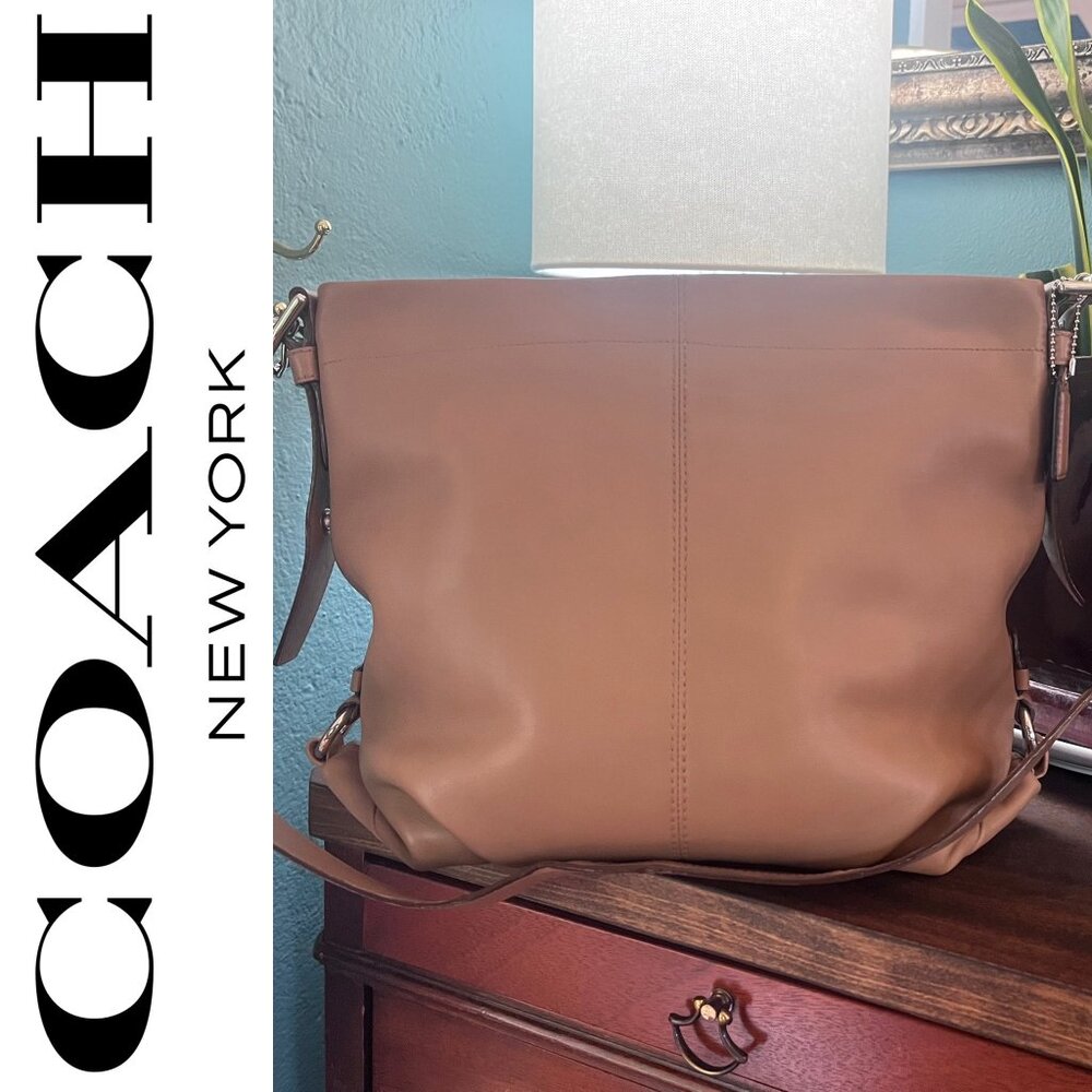 COACH 2010 Adjustable Crossbody Bag (F15064) in Beige